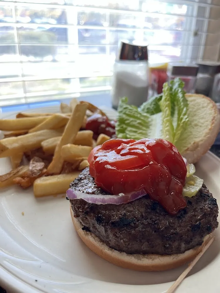 Hamburger and Fries